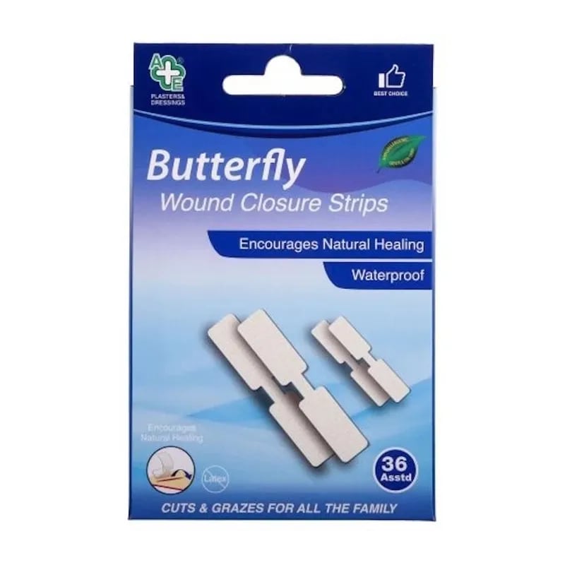 A&E Butterfly Wound Closure Strips 36s