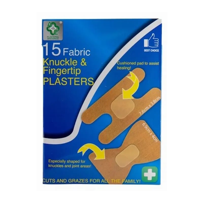 A&E Knuckle & Fingertip Plasters 15s
