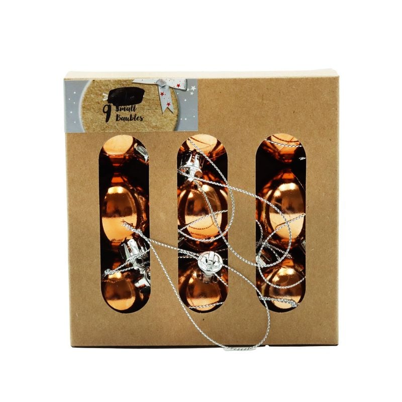 Xmas Baubles Enchanted Small 9pk
