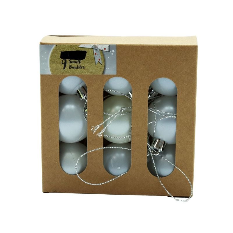 Xmas Baubles Nordic Small 9pk