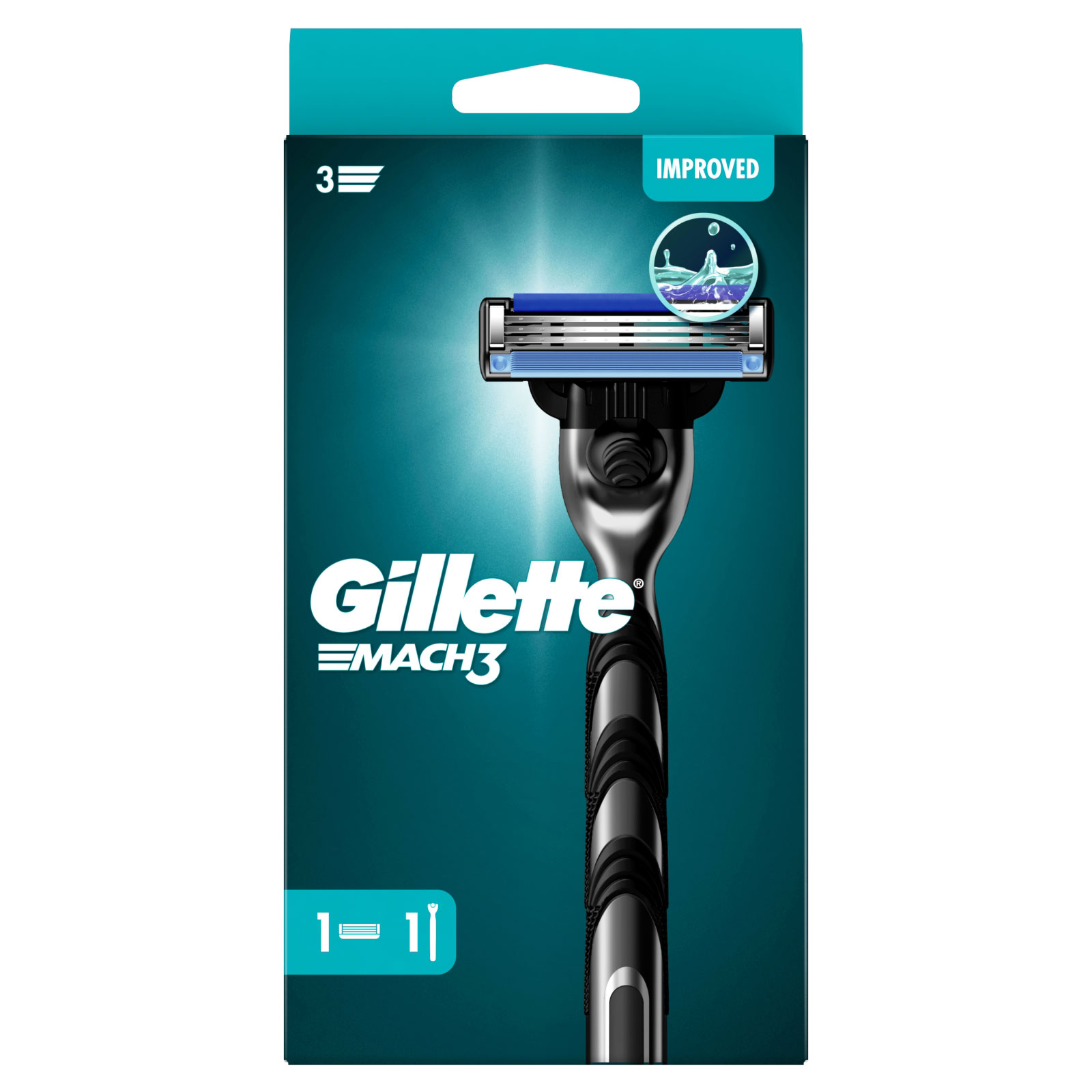 Gillette Mach 3 Razor New Improved