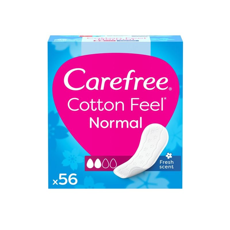 Carefree Cotton Feel Liners Normal Fresh