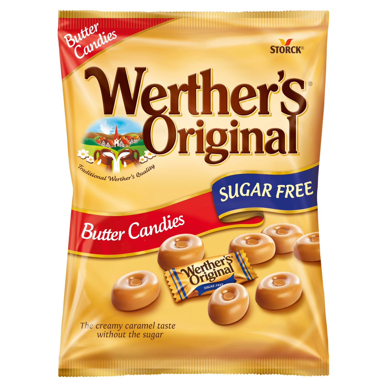 WERTHERS ORIGINAL SUGAR FREE BUTTER CANDY 05/28