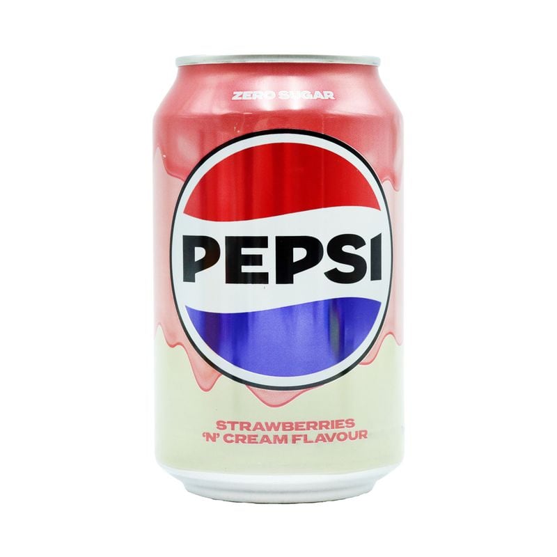 PEPSI STRAWBERRY N CREAM ZERO CAN 03/27