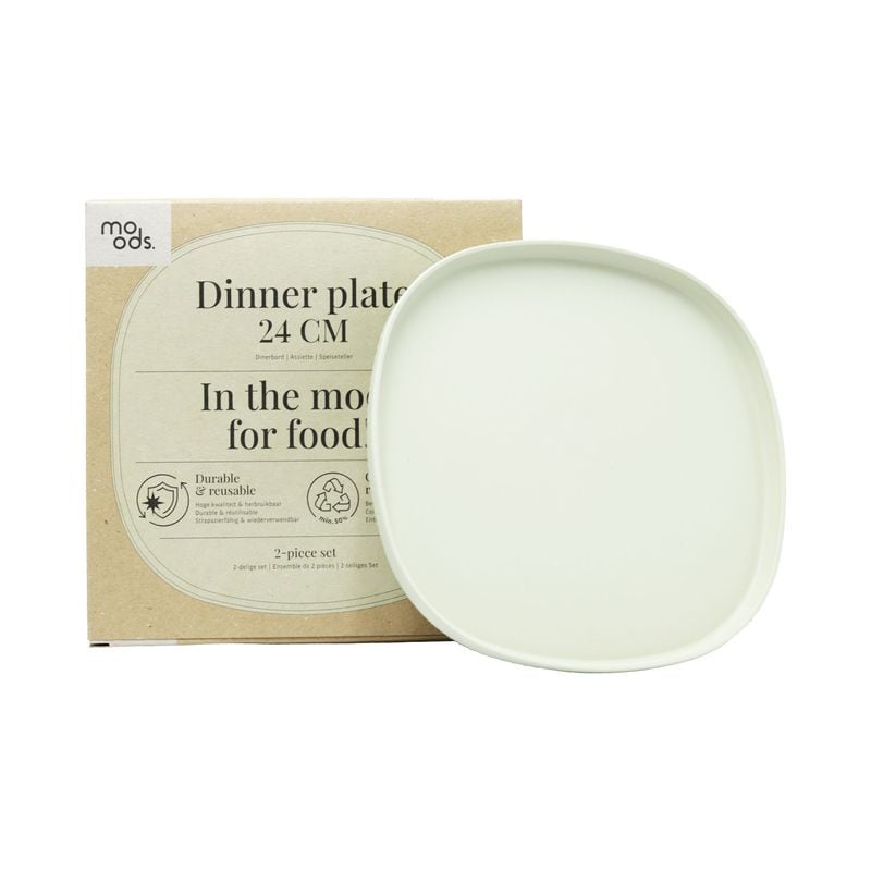 Moods Plastic Dinner Plates 24cm 2pk
