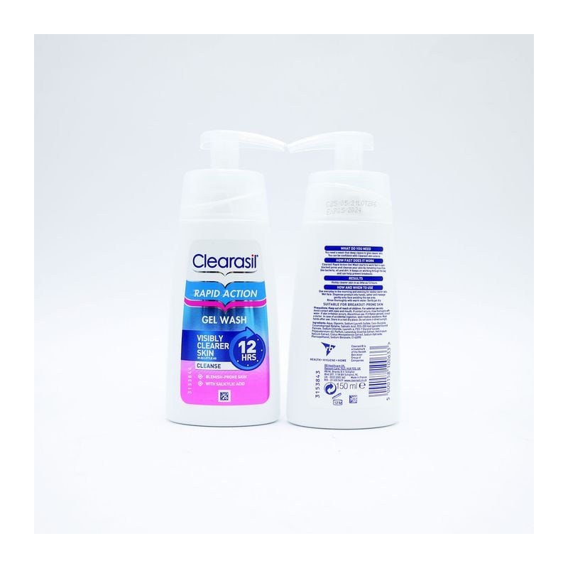Clearasil Rapid Action Gel Wash 150ml