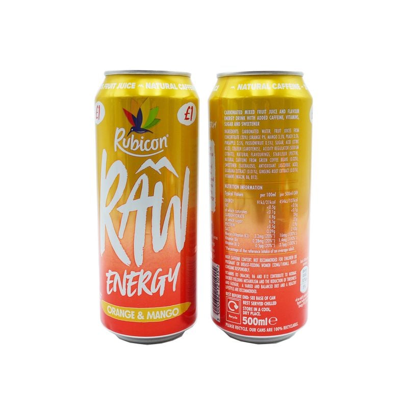 Rubicon Raw Orange & Mango