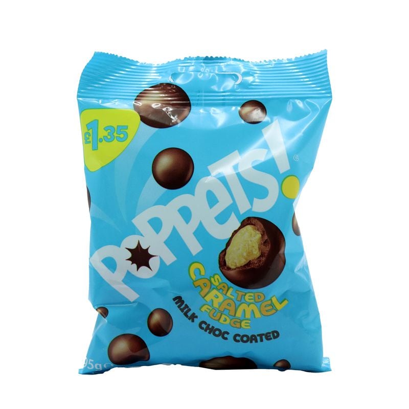 POPPETS SALTED CARAMEL POUCH PM£1.35 03/27