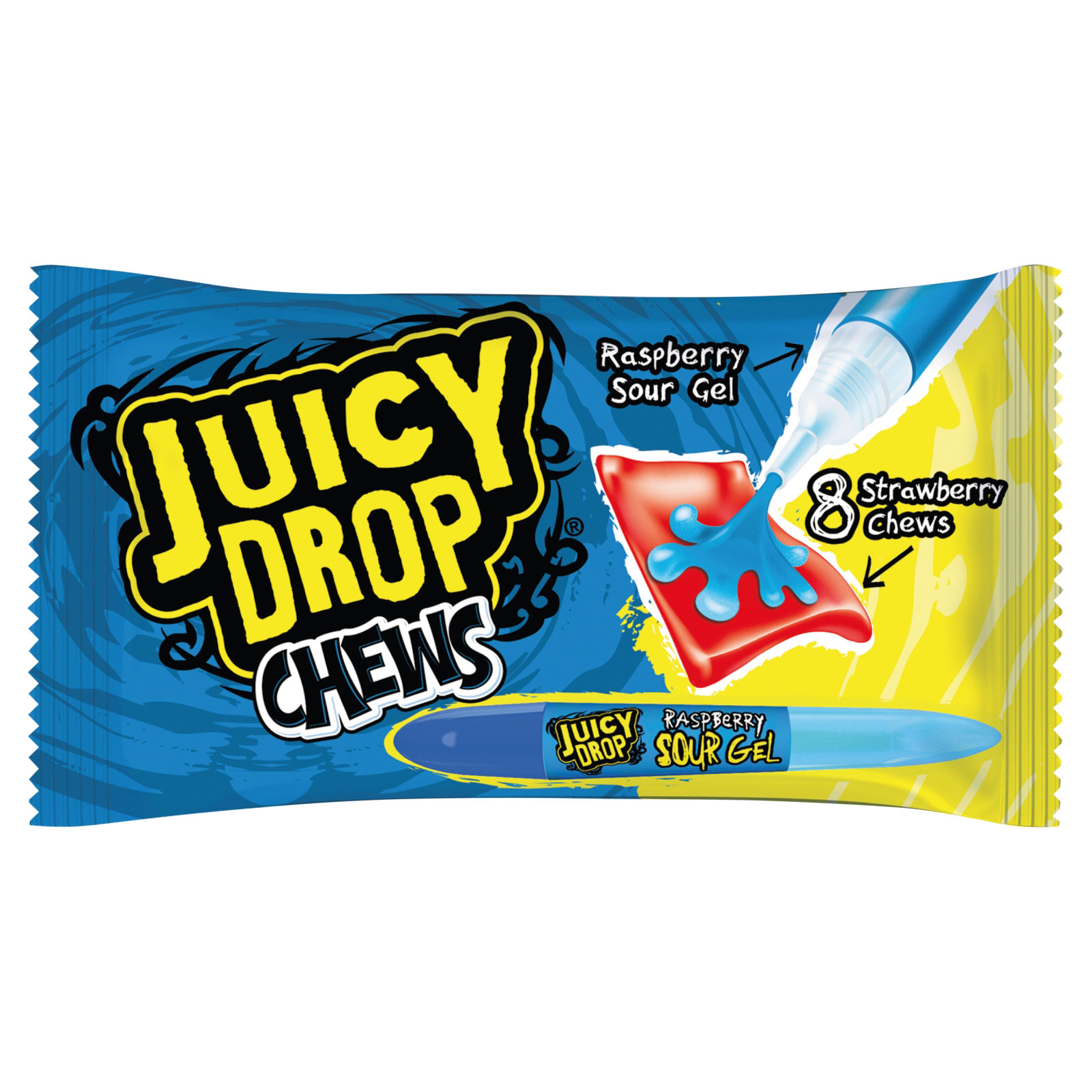 Bazooka Juicy Drop Chews Raspberry Strawberry