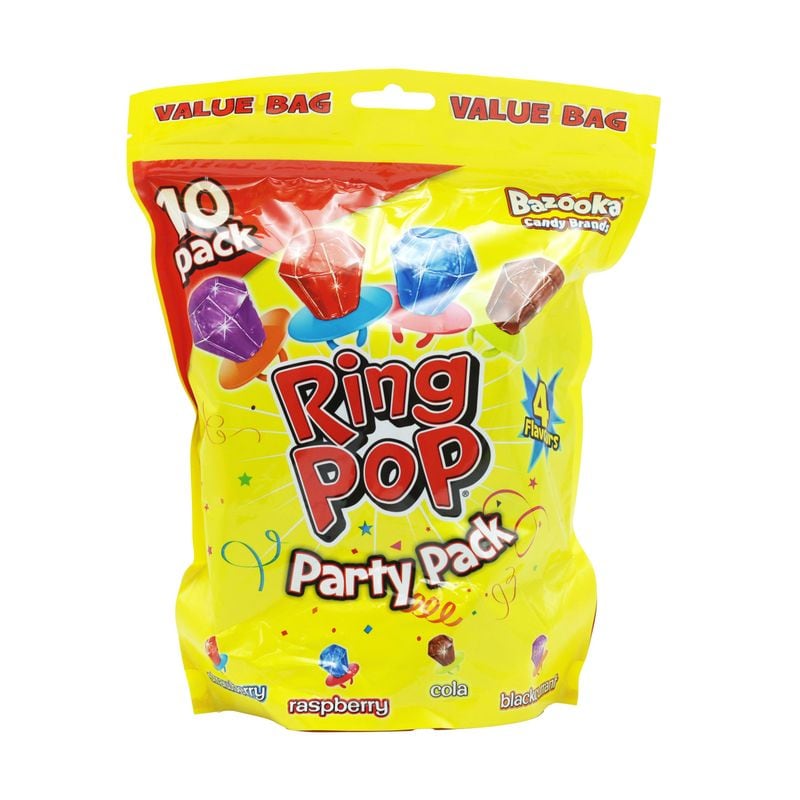 Bazooka Ring Pop Party Pack 10pk