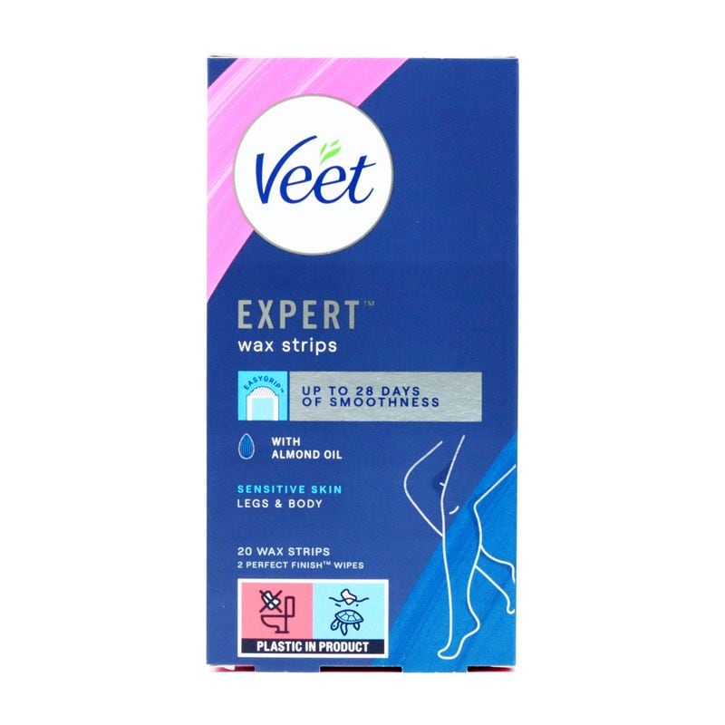 Veet Expert Wax Strips Legs Sensitive 20x