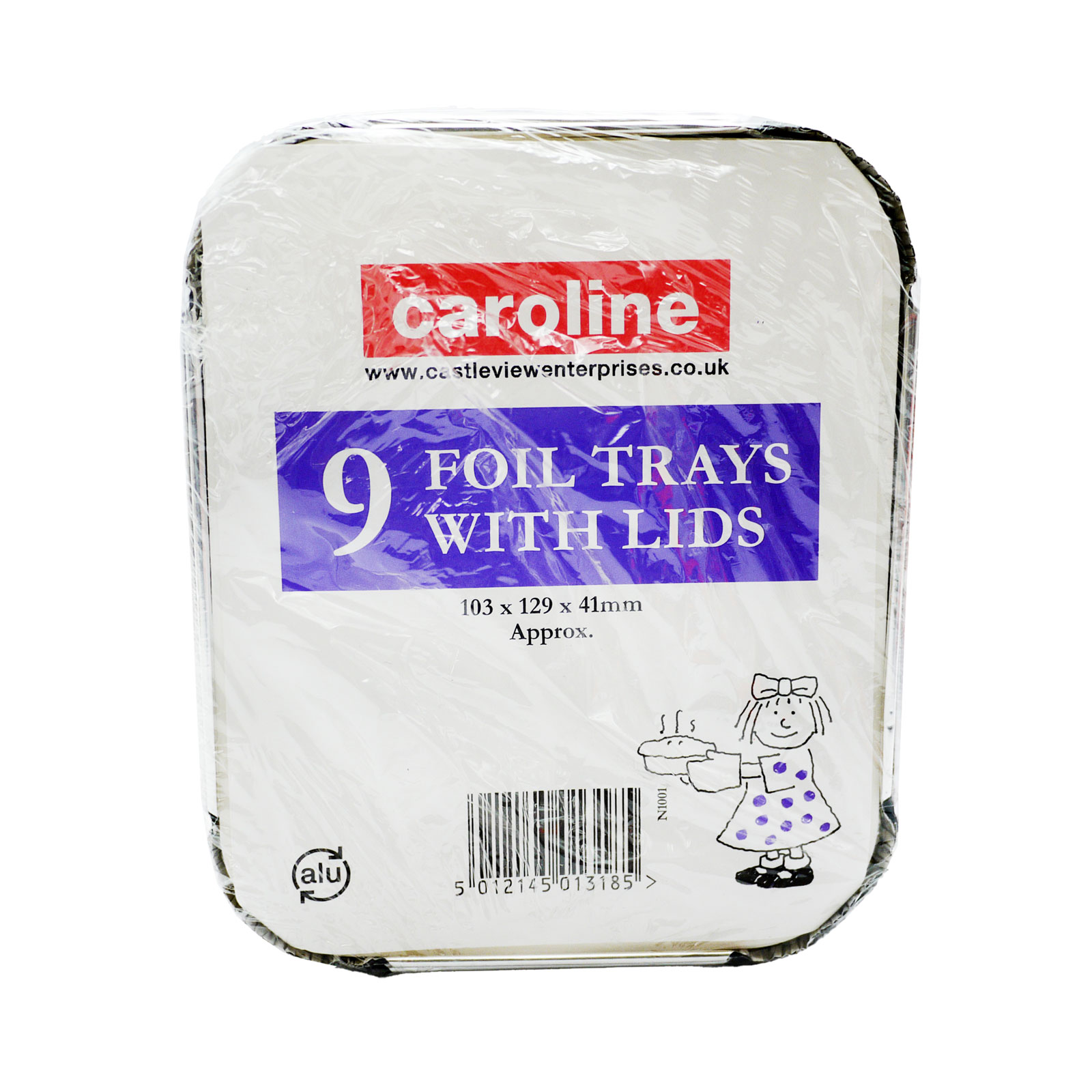 Caroline Foil Tray With Lids Small