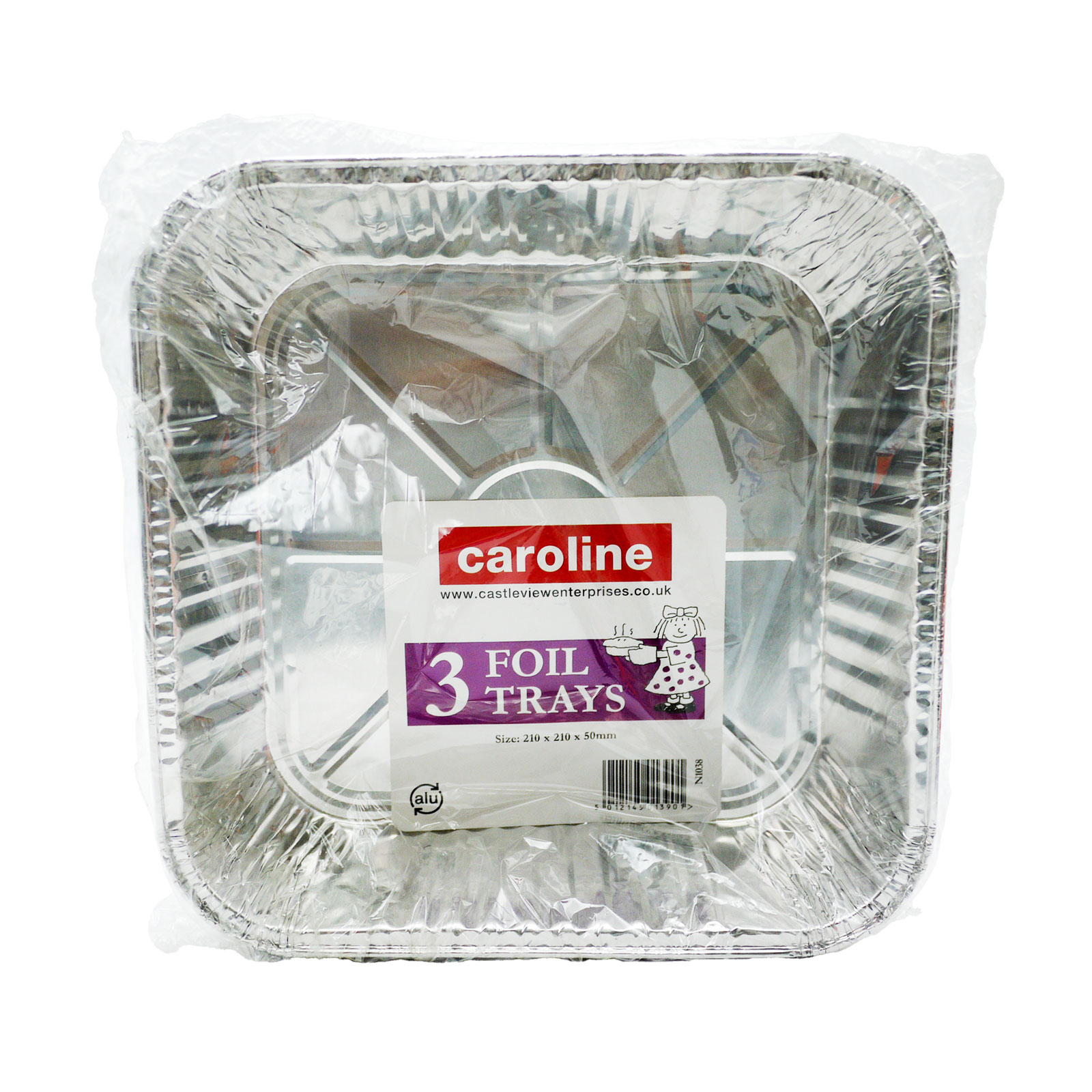Caroline Foil Tray Square