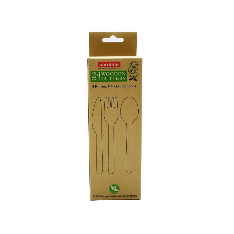 Caroline Cutlery Wooden Assorted