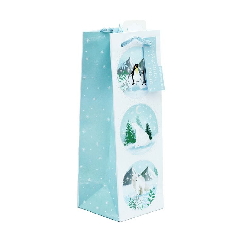 Tom Smith Gift Bag Bottle Arctic Animals