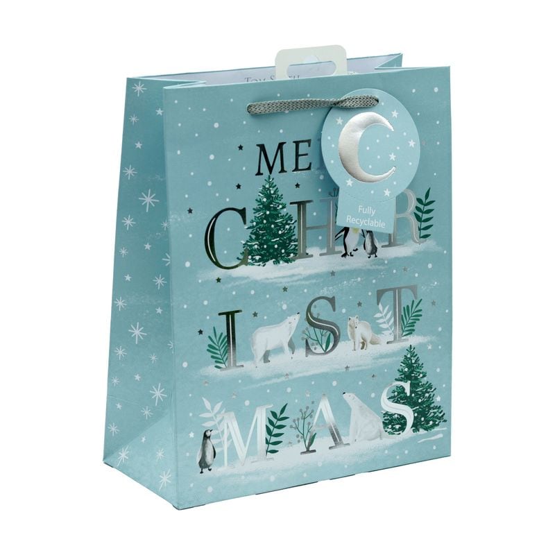 Tom Smith Gift Bag Medium Arctic Animals