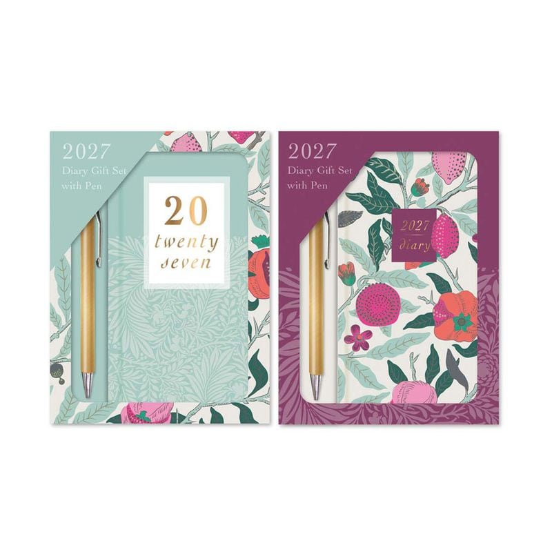 Diary 2027 Slim With Pen Floral