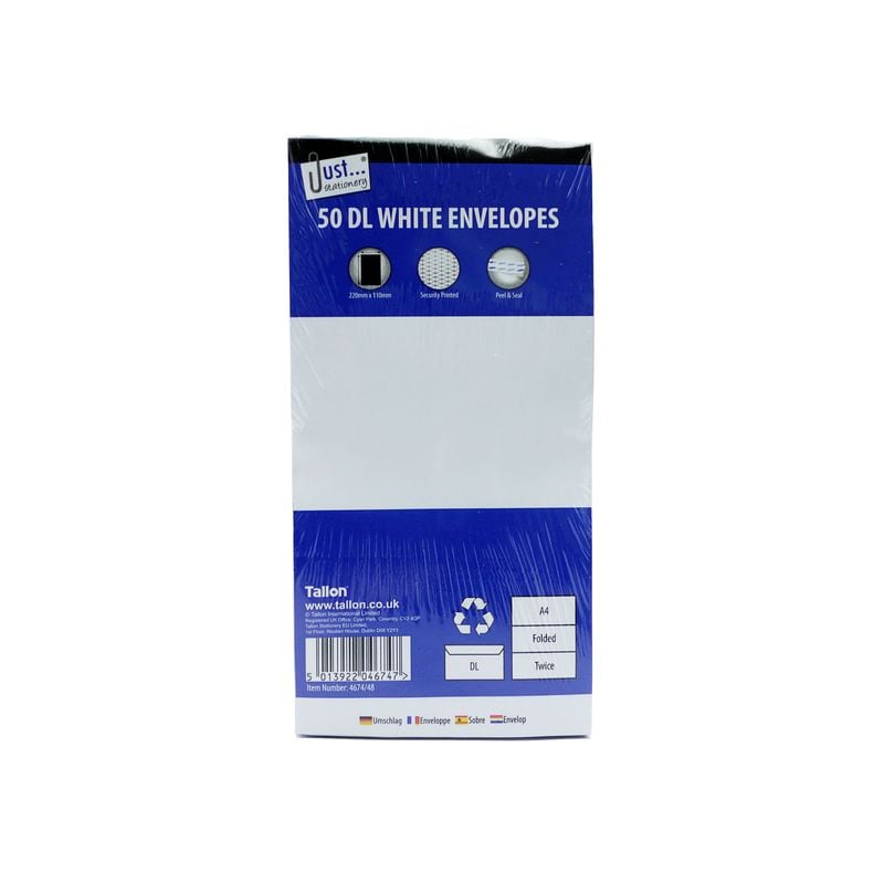 Envelopes DL White Peel & Seal