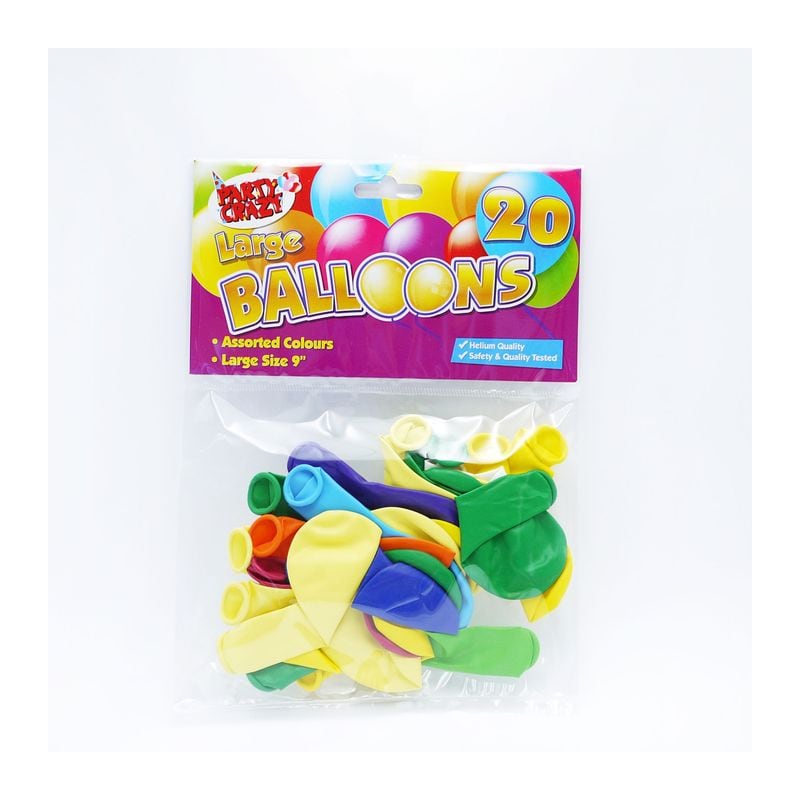 Balloons Round Assorted 9"