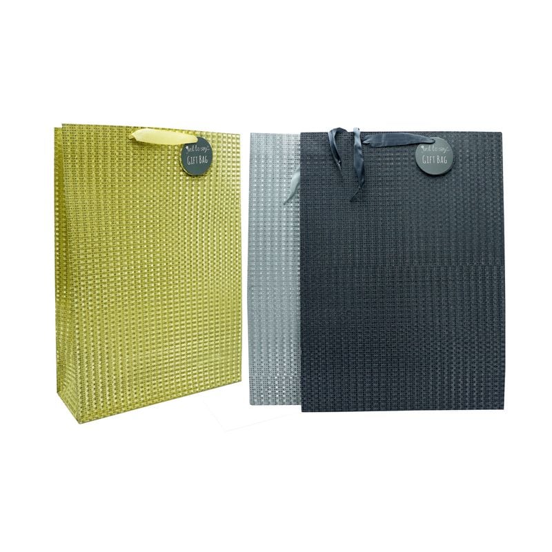 Gift Bag Glitter 4 Assorted XL