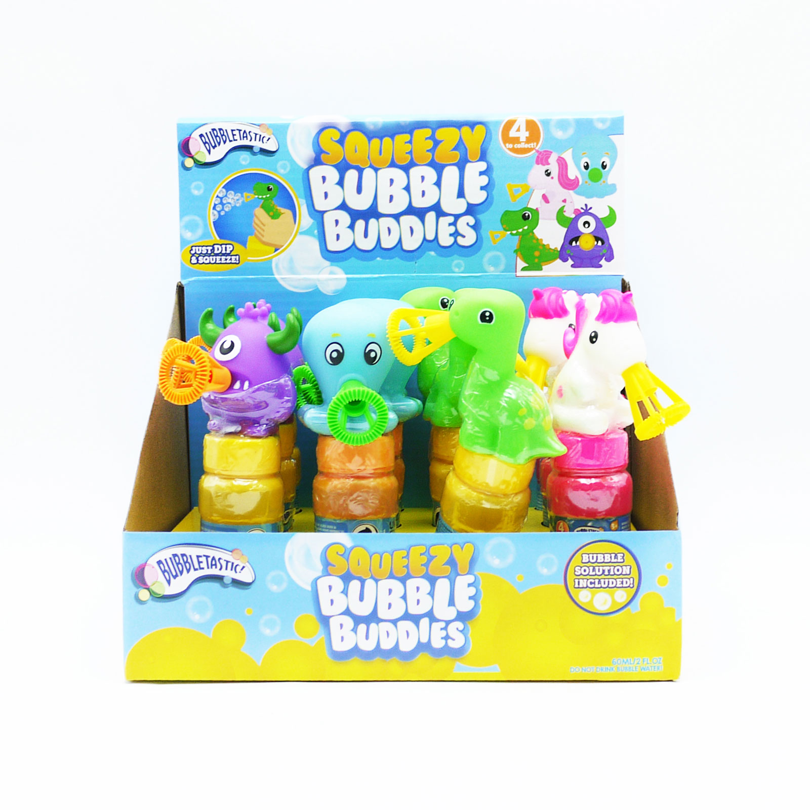 Bubble Buddies Squeezy 4 Asst