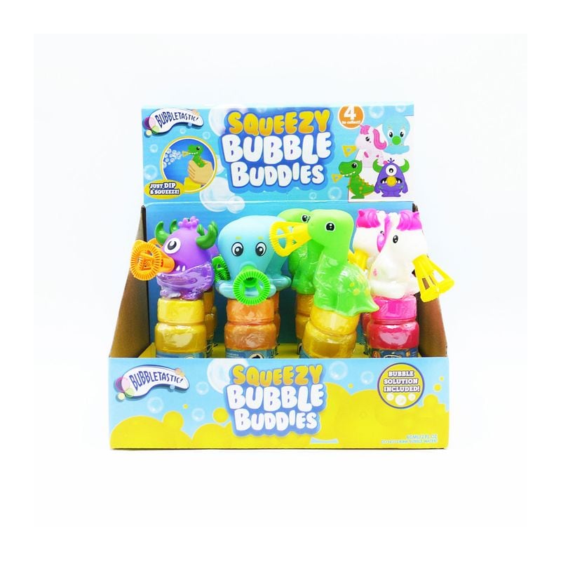 Bubble Buddies Squeezy 4 Asst