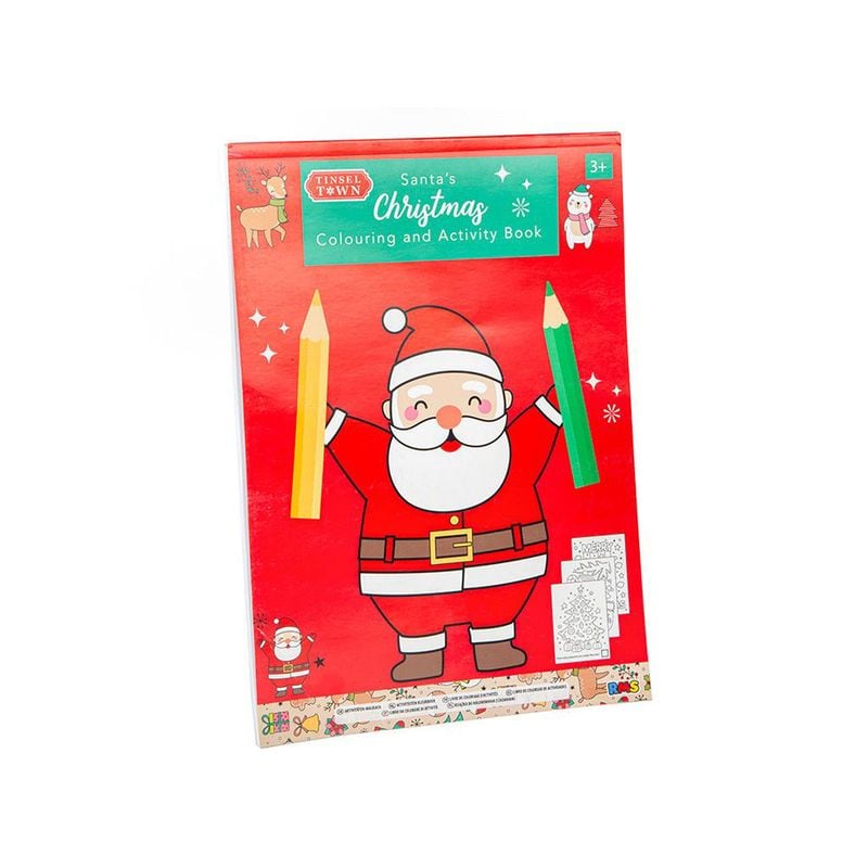 Xmas Santas Colouring & Activity Book