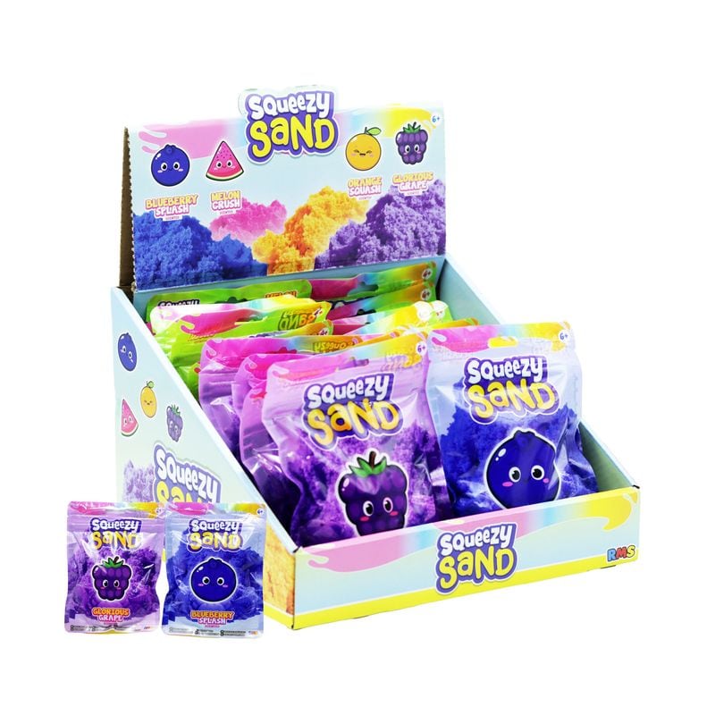 Squeezy Sand Fruit Crush Kinetic Asst