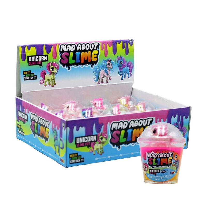 Unicorn Slime In Pot With Figure Assorted