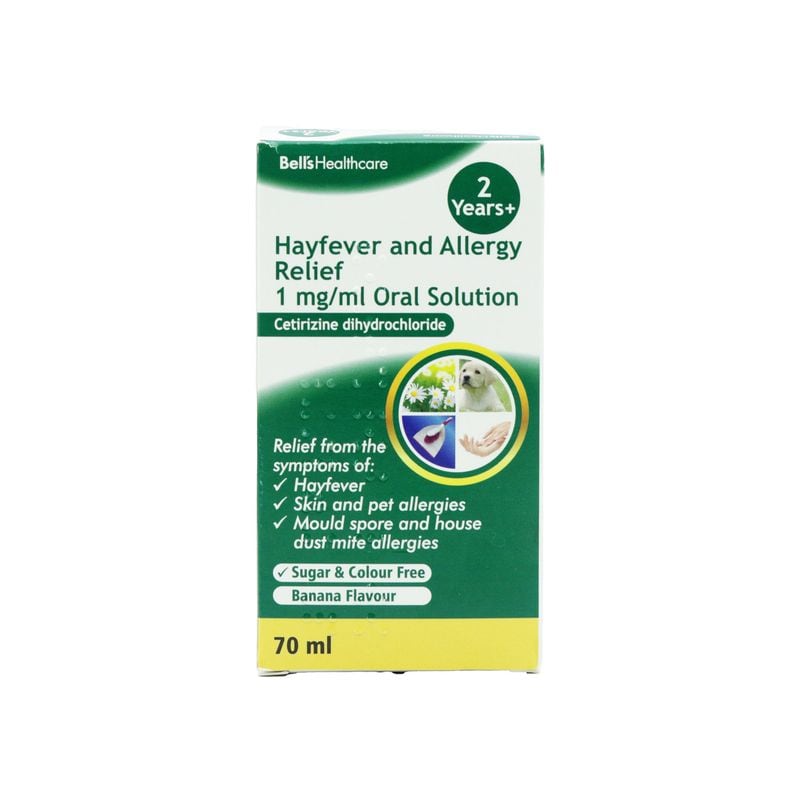 Bells Hayfever & Allergy Relief Solution 2+ Years