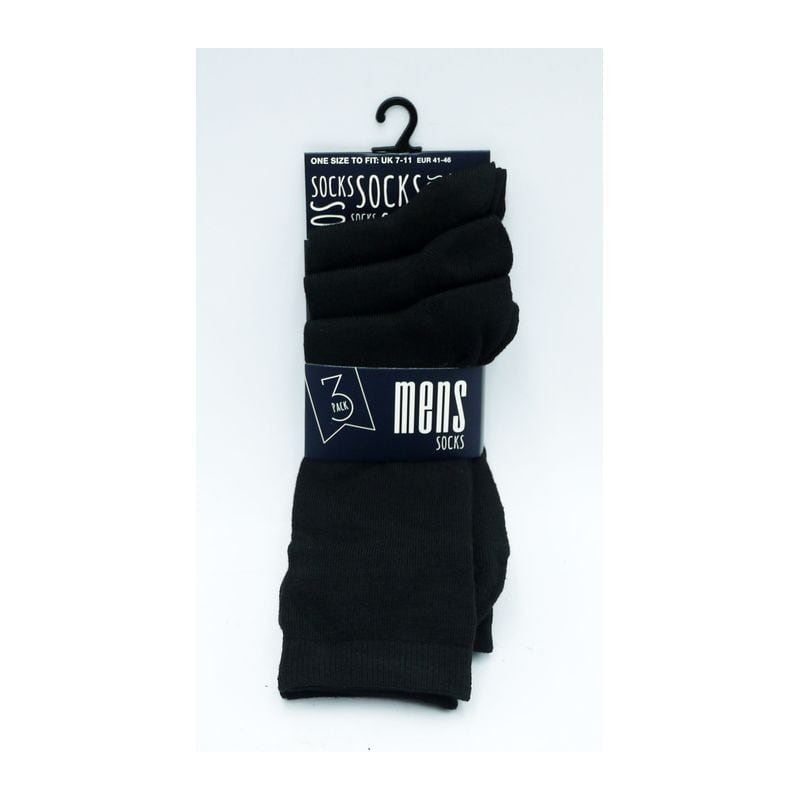 SOCKS MENS BLACK (R)