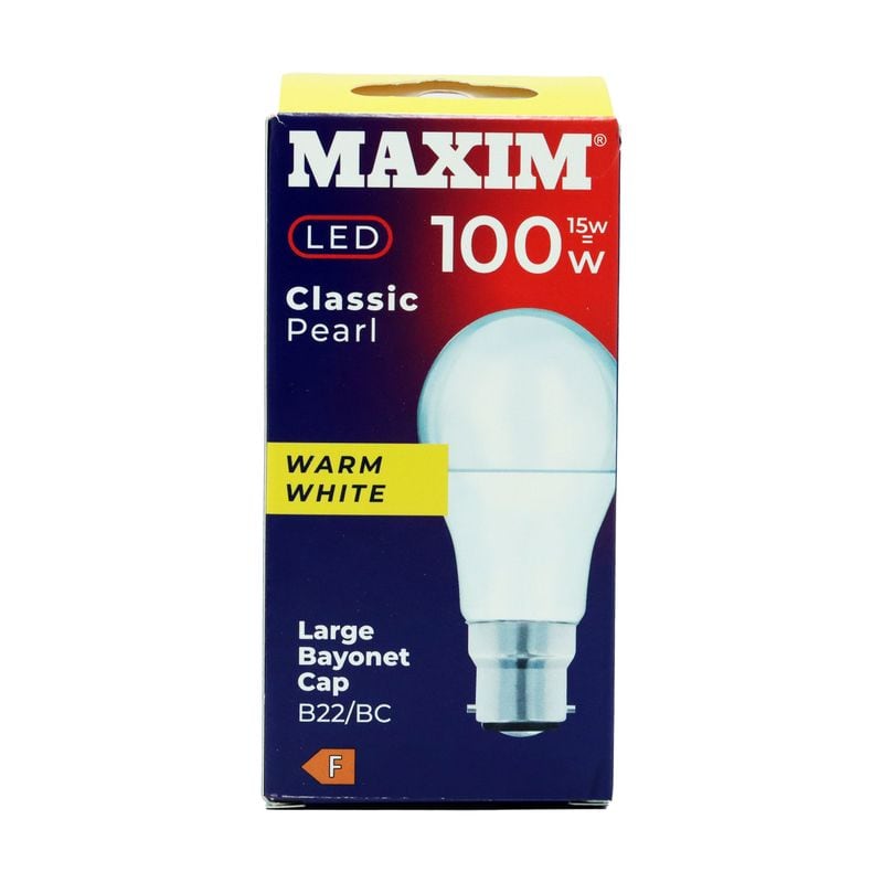 Maxim Bulb Led Gls B22 Warm White 15W