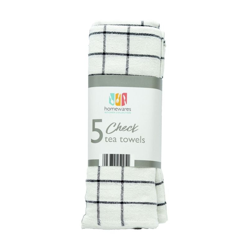 Tea Towels 5pk 45x60cm