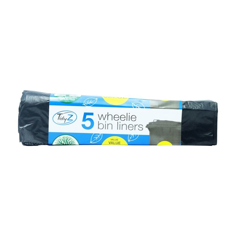 Ail Wheelie Bin Liners 5pk