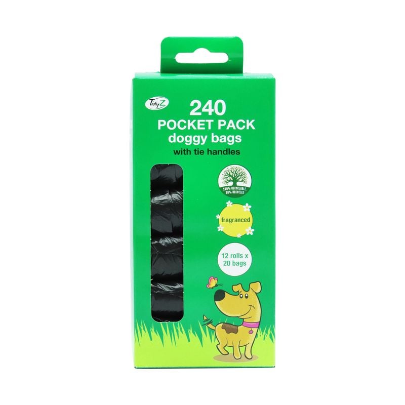 Tidyz Doggy Bag Pocket Pack Rolls Of 20s