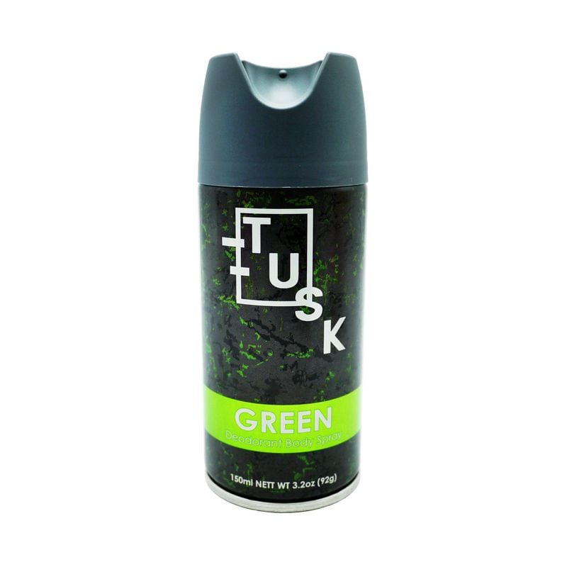Tusk Mens Body Spray Green 6x 150ml