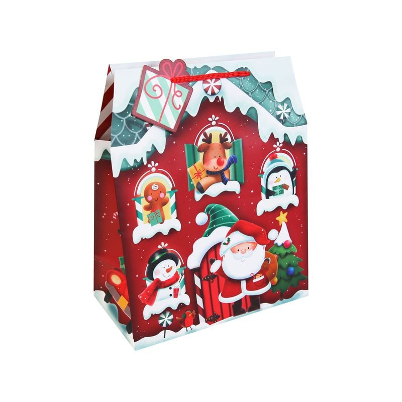 Xmas Gift Bag Large Santas Grotto