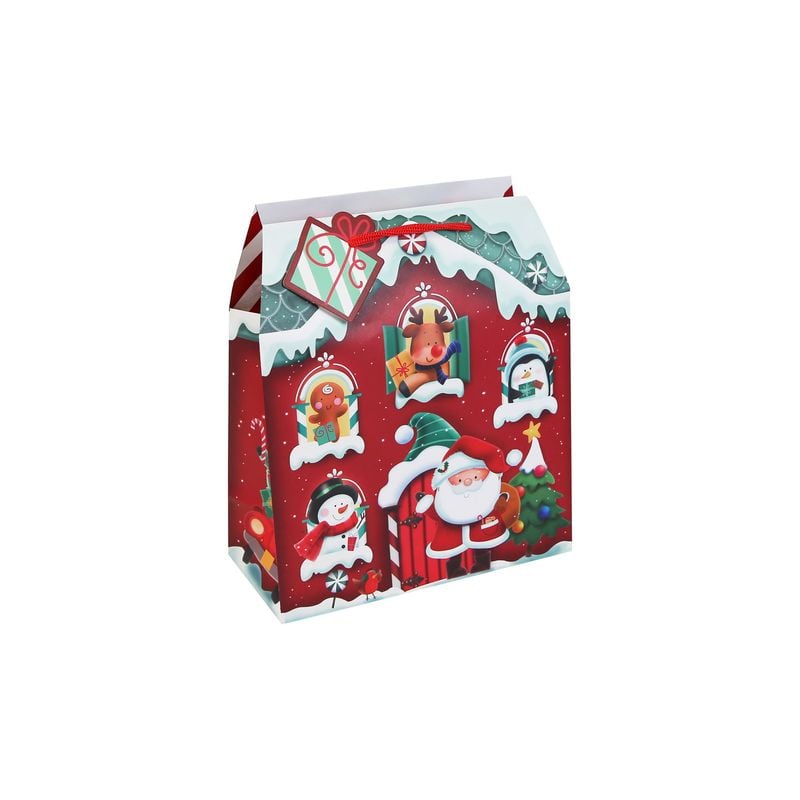 Xmas Gift Bag Medium Santas Grotto