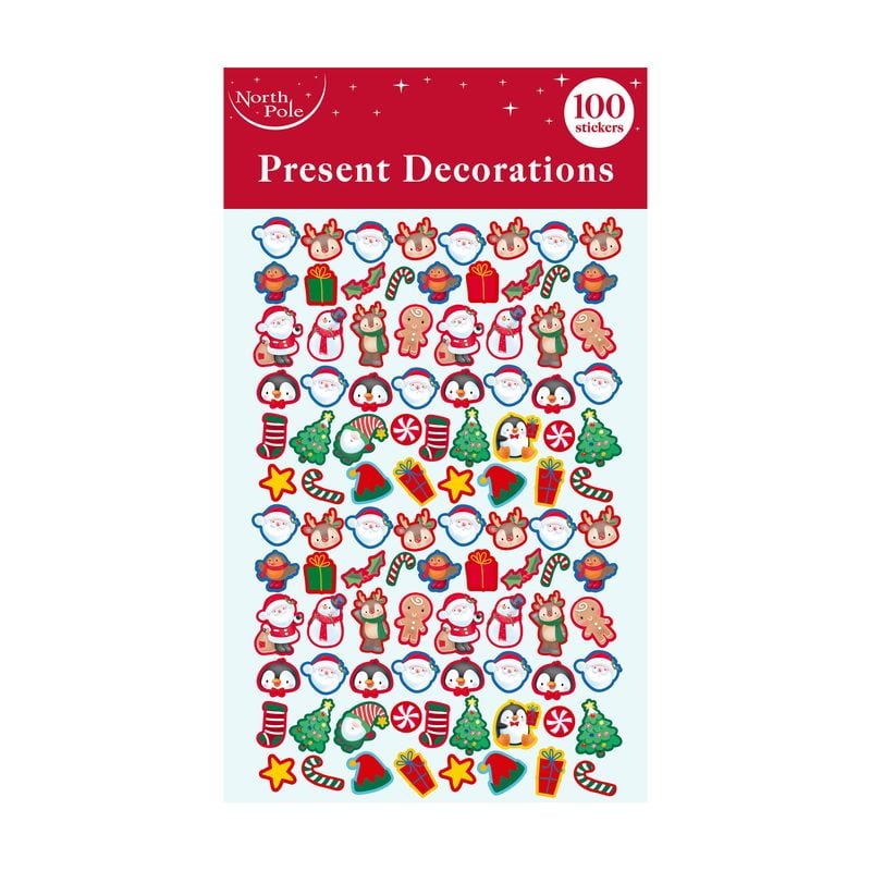 Xmas Stickers Foam 100pk