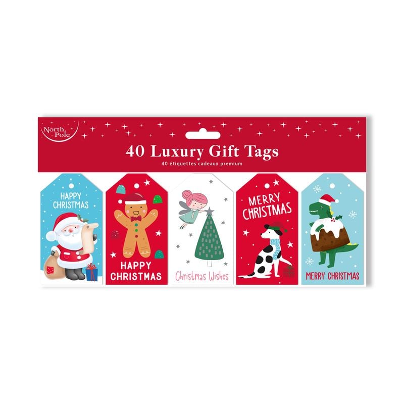 Xmas Gift Tags Cute Die Cut