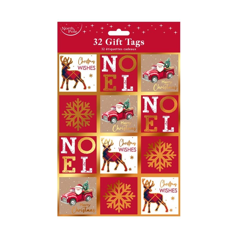 Xmas Gift Tags Kraft