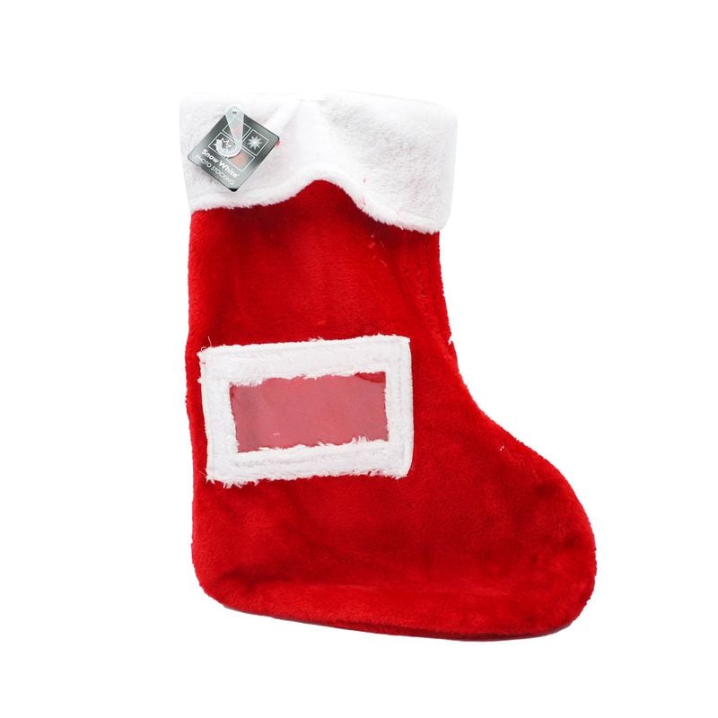XMAS STOCKING PLUSH PHOTO 20"(C)