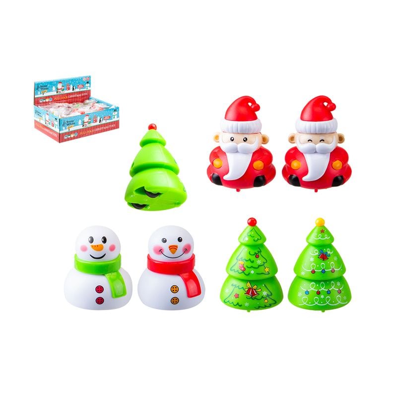XMAS PULL BACK TOYS ASST IN DISPLAY(R)