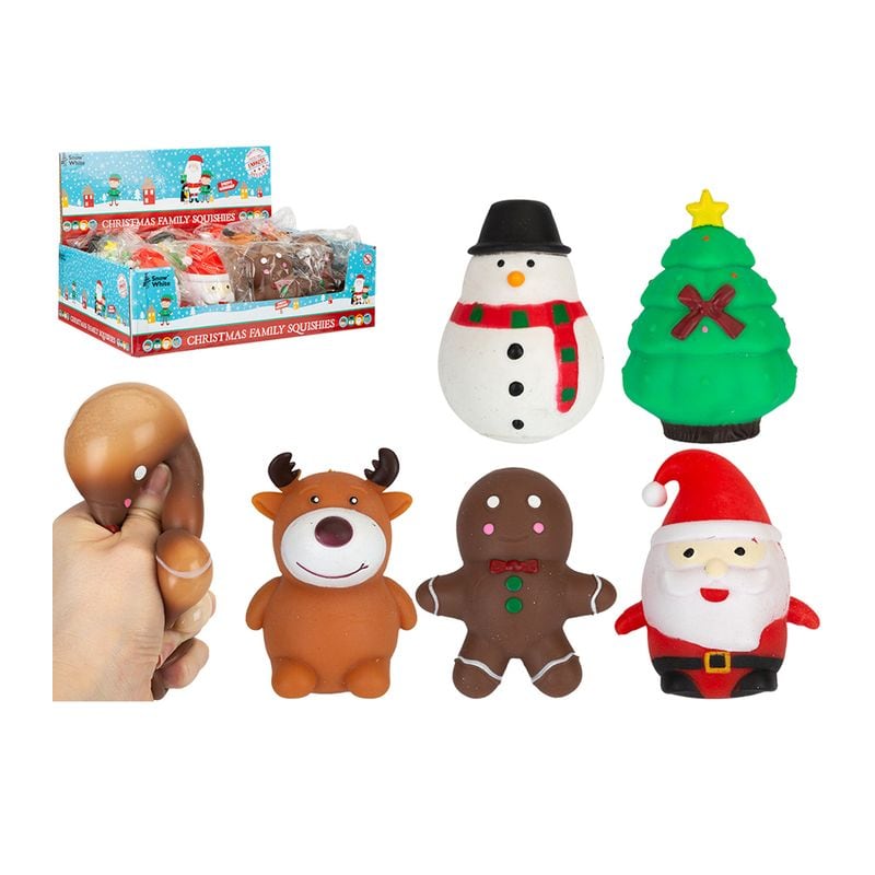 XMAS SQUISHY TOY BLIND BAG IN DISPLAY(R)