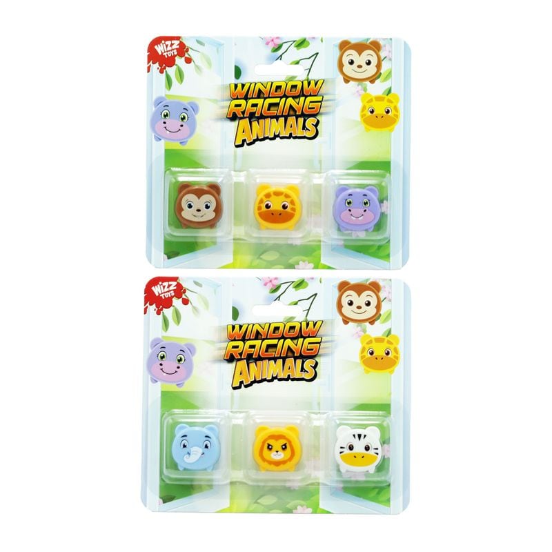 Animal Window Racers 3pk