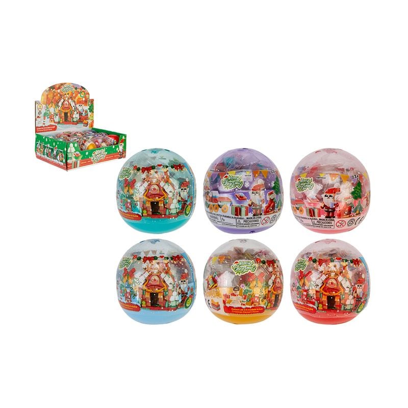 Xmas Building Blocks Capsules In Display