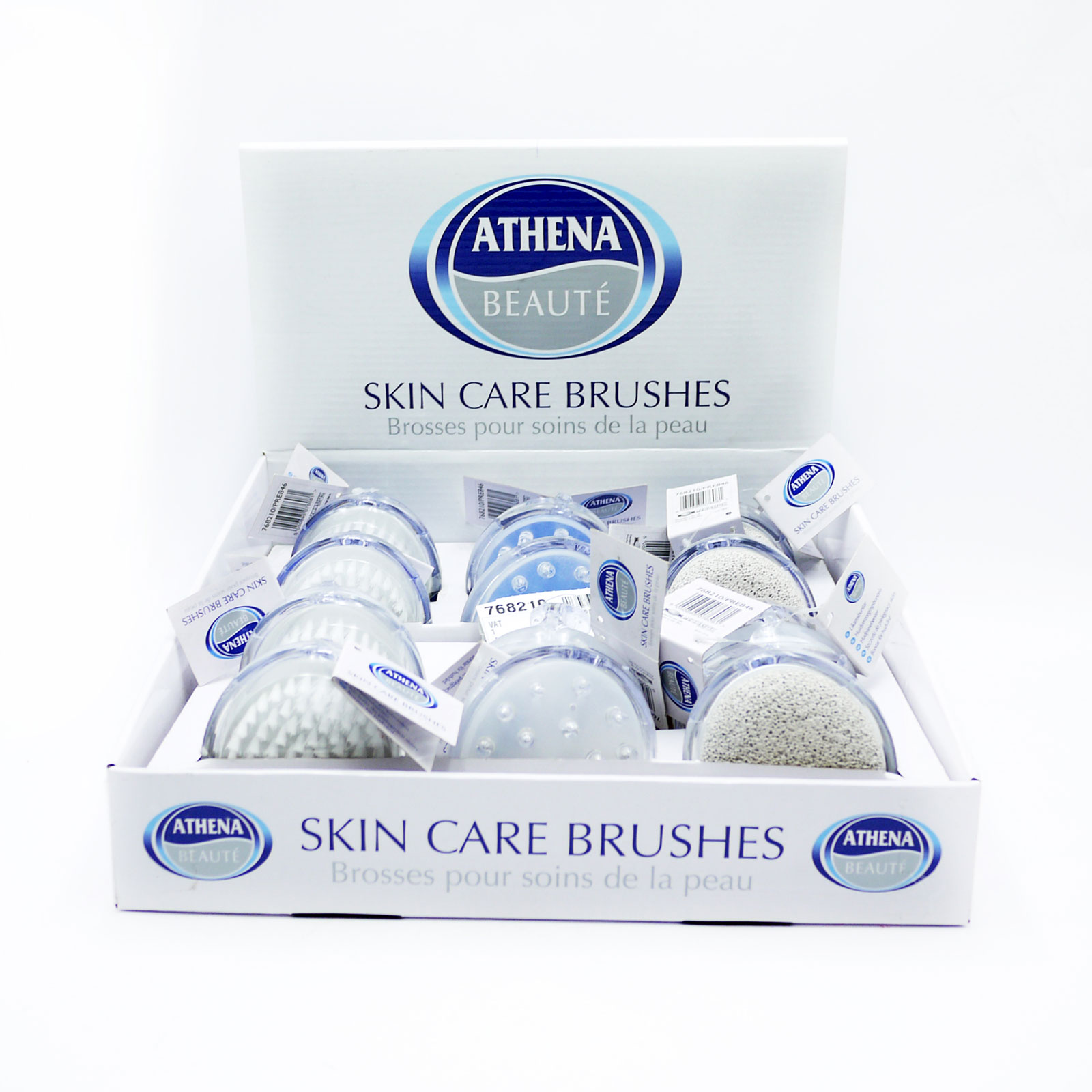 Athena Body Brush Massage Pumice 3pk