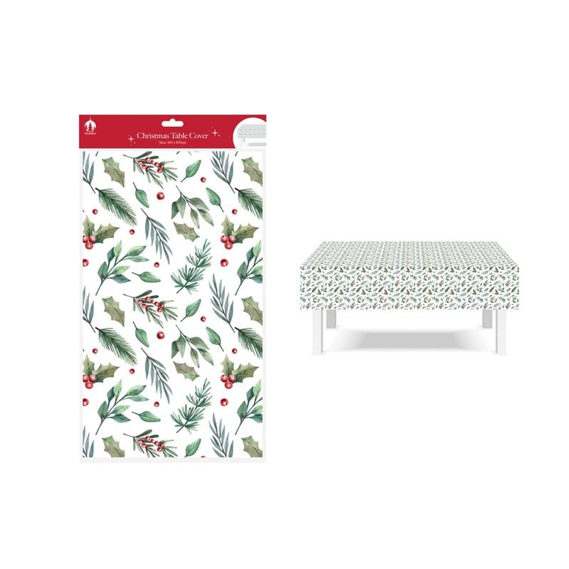 XMAS PAPER TABLE COVER TRADITIONAL(R)