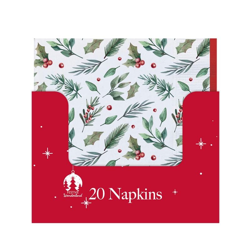 Xmas Paper Napkins Traditional