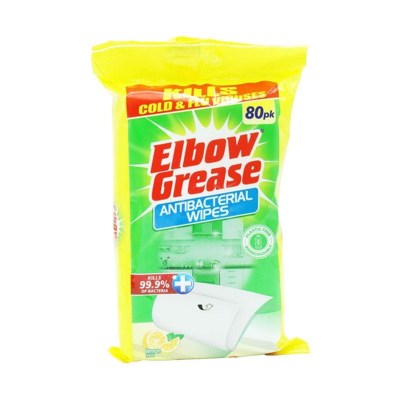 Elbow Grease Antibac Bio Lemon Wipes